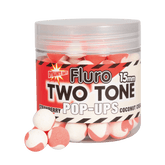 Dynamite Baits Fluro Two Tone Pop - Ups - 15mm - Strawberry & Coconut - KarperCentrale